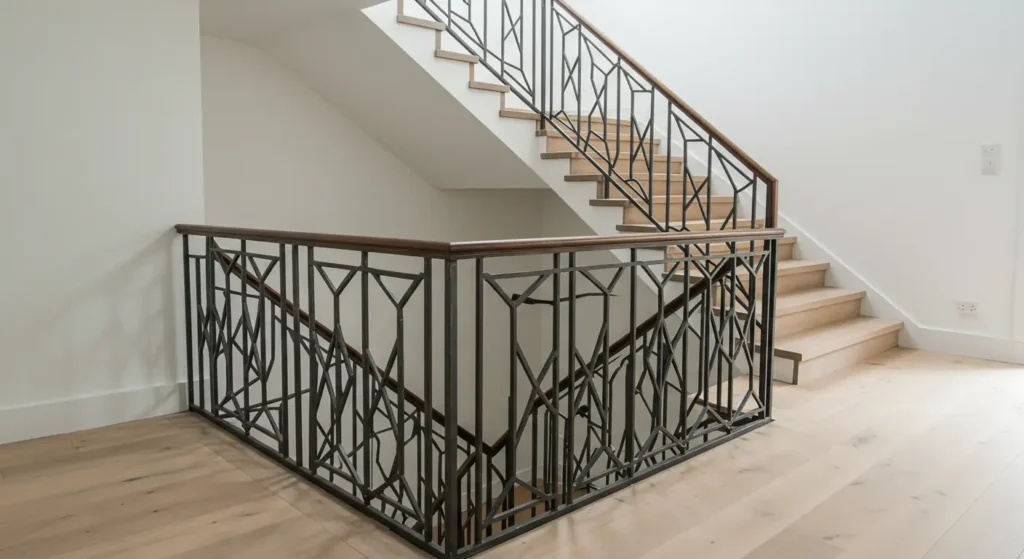 indywidualny projekt stalowej balustrady